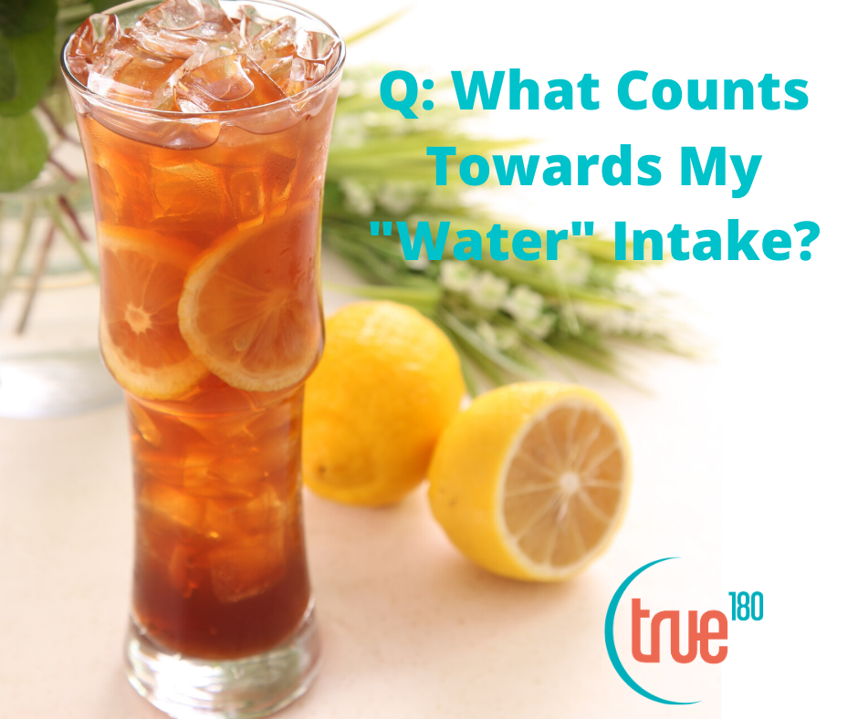 True180 Personal Training | Charlotte Personal Trainer for Women Answers: What Actually Counts Towards Your Daily Water Intak