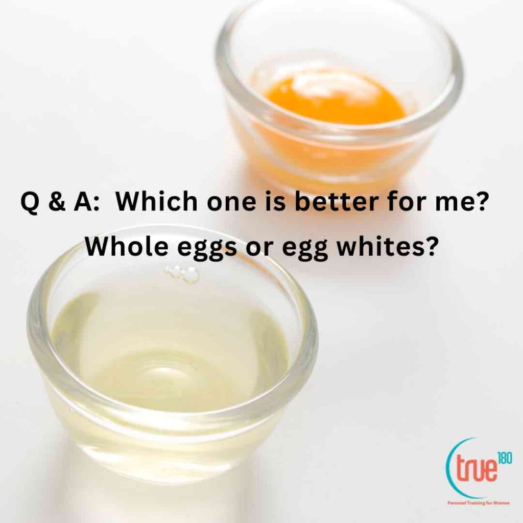Whole eggs or egg whites